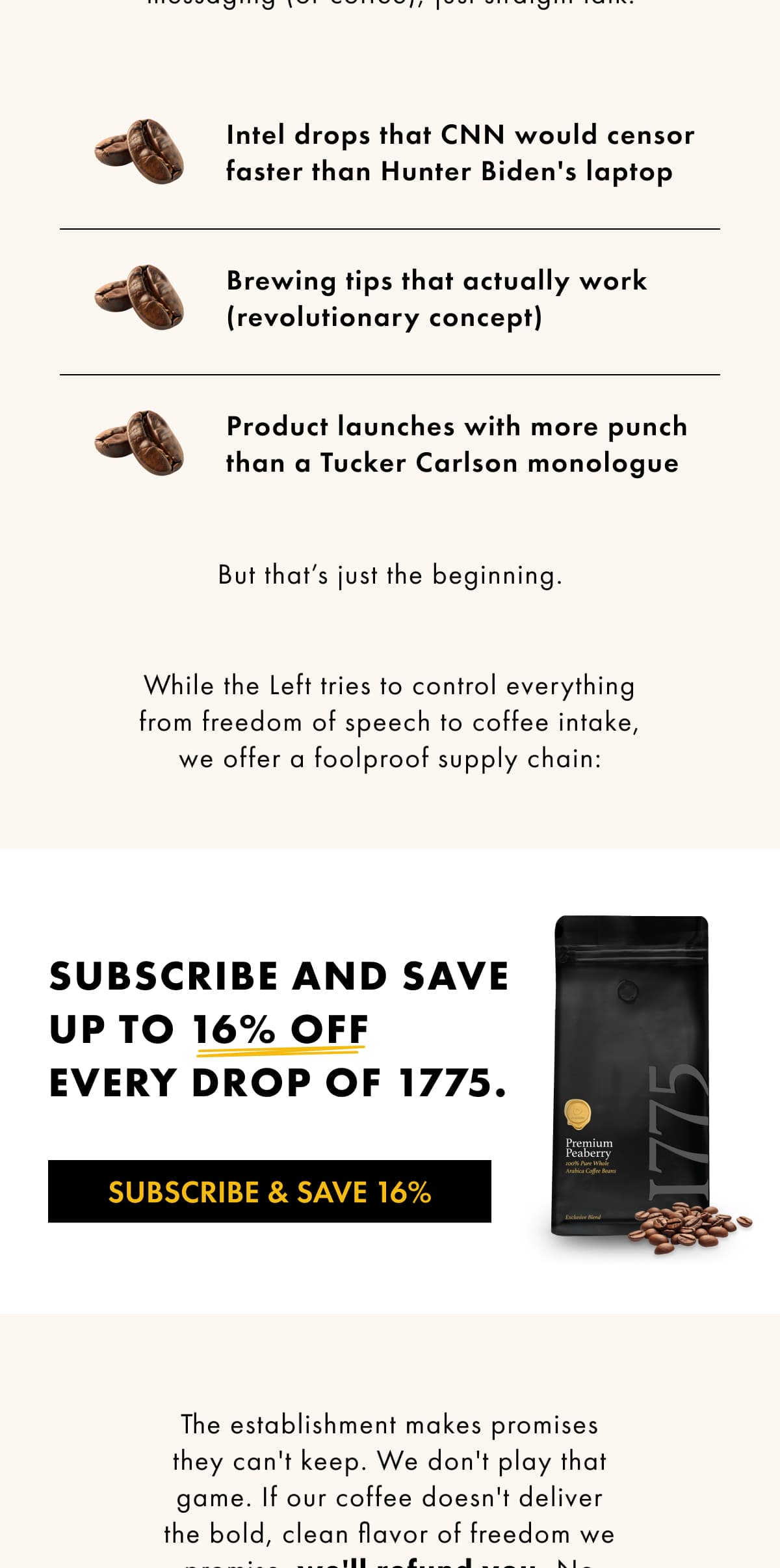 We Don't Apologize We Deliver. Subscribe & Save 16%